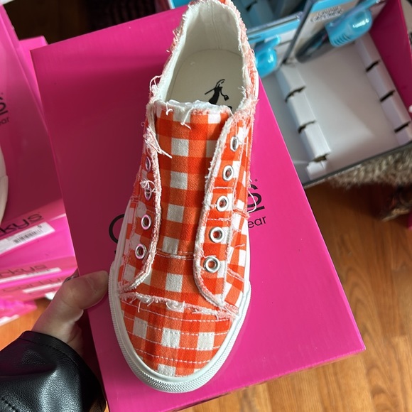 Corkys Babalu Shoes in Hingham Orange - Picture 2 of 4